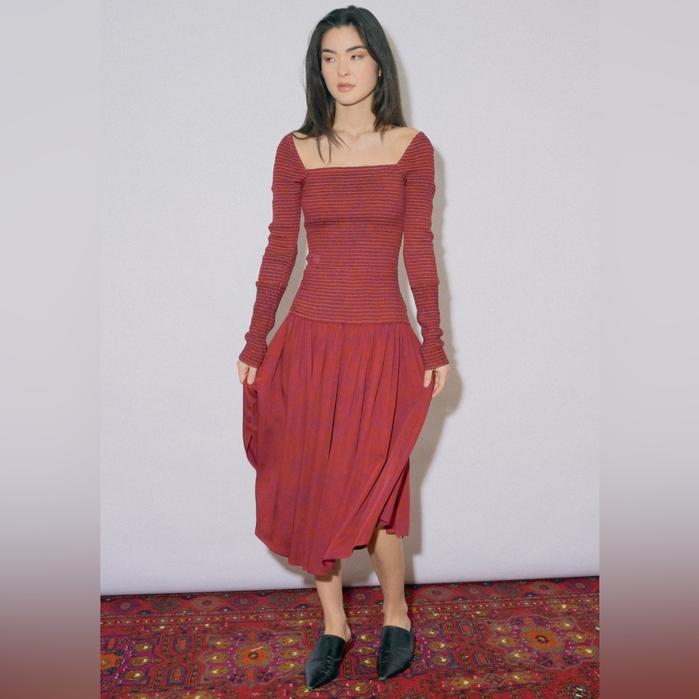 OH SEVEN DAYS Rachael Dress - Merlot